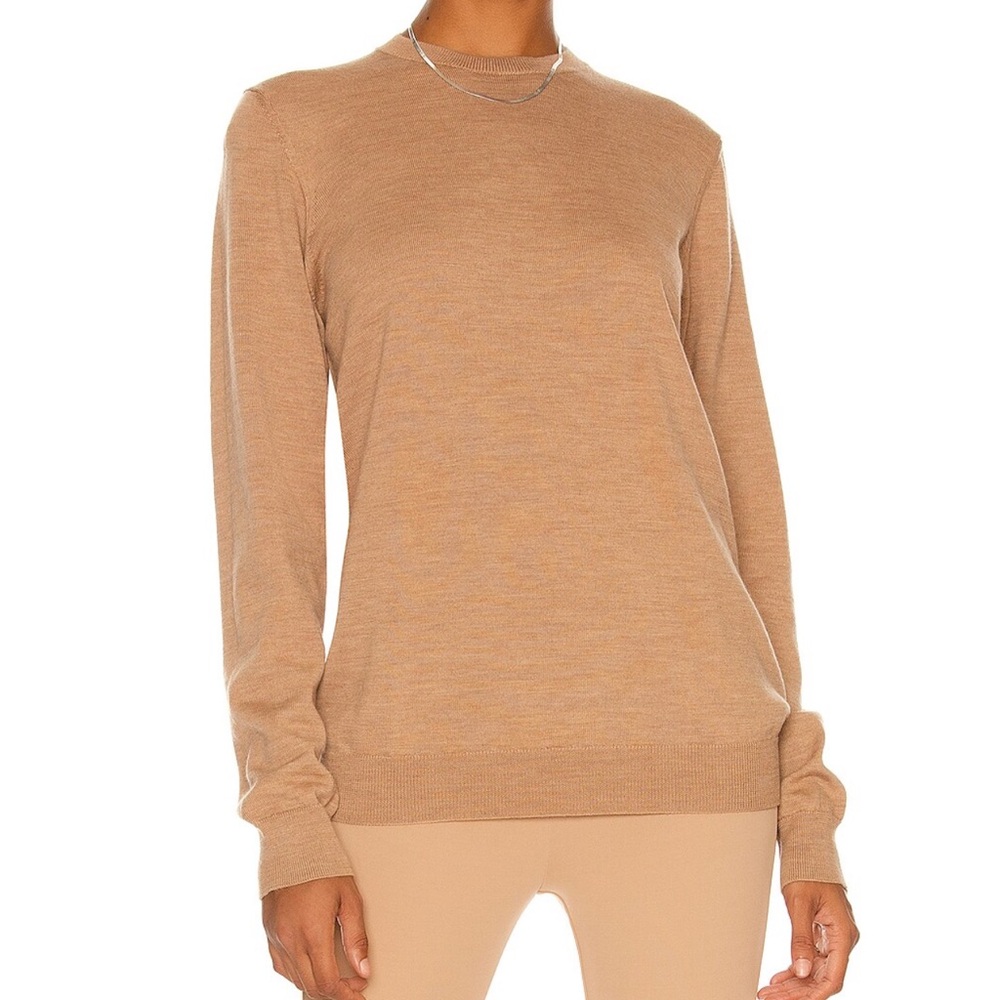 WARDROBE.NYC Crew Neck Sweater | Medium | Camel | $395 Retail | Wool 🤎